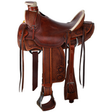 New! Whiskey Creek Wade Style Saddle - 16 Inch -7.5 QH bar 16 inch Western Saddle