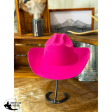 New! Wilde Traveller Cowboy Hat / HOT PINK $189.00 Pre-order - Hat Accessories