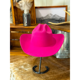 New! Wilde Traveller Cowboy Hat / HOT PINK - Hat bands