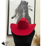New! Wilde Traveller Cowboy Hat / RED $189.00 Pre-order - Hat Accessories