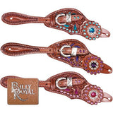 Billy Royal® Bling Ladies Large Crystal Concho Spur Straps - Country Scene Saddlery and Pet Supplies