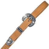 Billy Royal® Supreme Harness Leather Reins Silver Plate 5/8" - Country Scene Saddlery and Pet Supplies