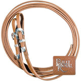 Billy Royal® Supreme Harness Leather Reins Silver Plate 5/8" - Country Scene Saddlery and Pet Supplies