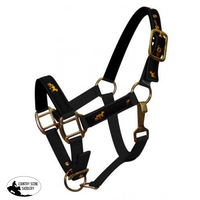 New! Nylon Halter. Pony / Black Showman Halters