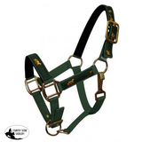 New! Nylon Halter. Pony / Green Showman Halters