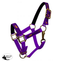 New! Nylon Halter. Pony / Purple Showman Halters