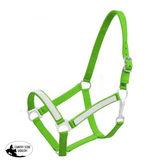 New! Nylon Halter With Crystal Posted.* Lime Halters