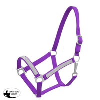 New! Nylon Halter With Crystal Posted.* Purple Halters