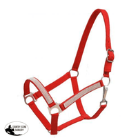 New! Nylon Halter With Crystal Posted.* Red Halters