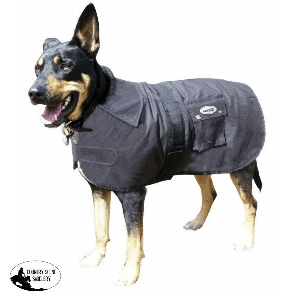 Oilskin Dog Coat Nullarbor Rug Waterproof Winter Fur Lined