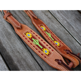 One ear Headstall. Full/Cob leather headstall