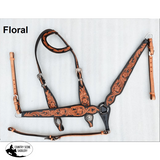 One Eared Floral Tooled Bridle And Breast Plate Sets. Ear Set