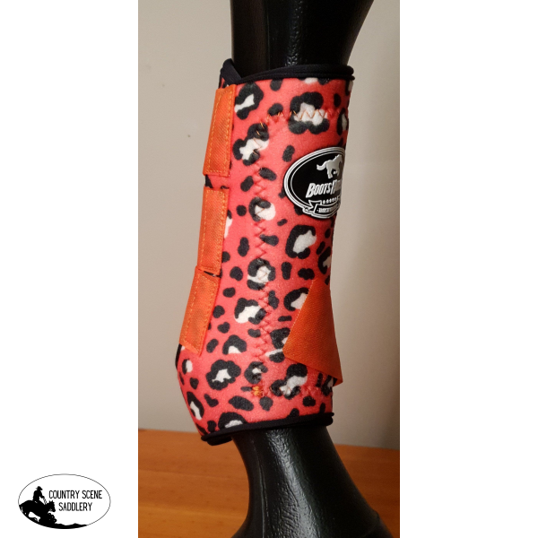 New! Orange Cheetah Boots.