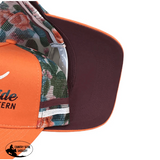 P4057 - Rawhide Coral & Cactus Flower P/Tail Country Trucker Cap Caps