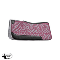 Painted Floral Felt Pad Pink Western Saddle