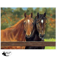 New! Pasture Friends Horse Tempered Glass Cutting Board Boards