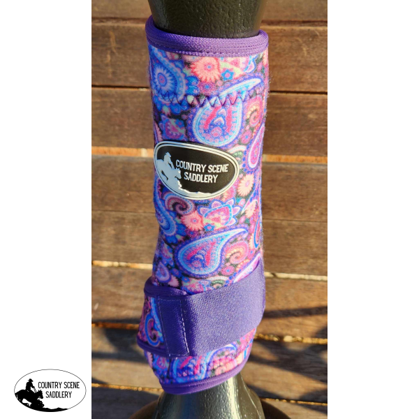 Patterned Boots- Pink Paisley A18.