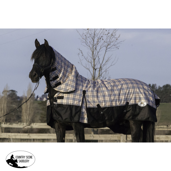 Perisher Combo 46 / Green/black Check Horse Blankets & Sheets