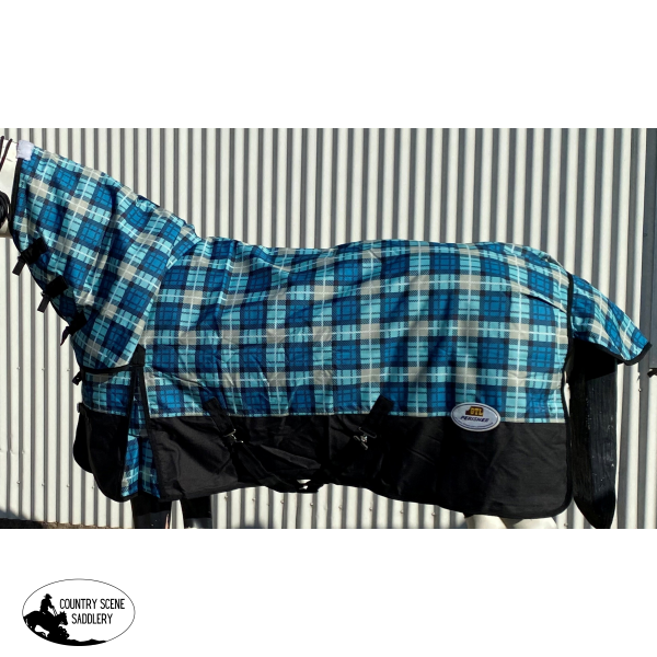 Perisher Combo 49 / Green/black Check Horse Blankets & Sheets