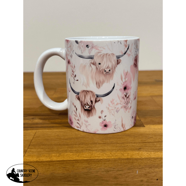 Pink Highland Mug Gift Items