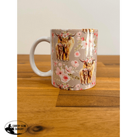 Pink Mum & Calf Highland Mug Gift Items