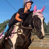 Pink Sparkly Pad and bonnet - Country Scene Saddlery and Pet Supplies
