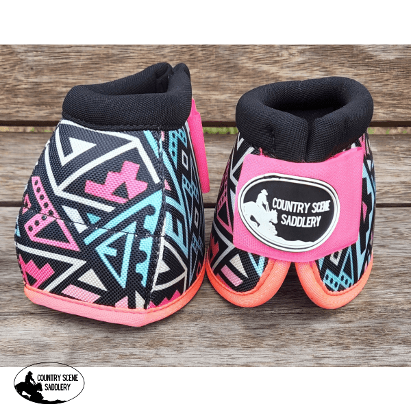 Pink Tribal No Turn Bell Boots.