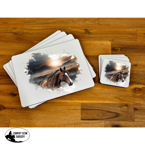 Placemat & Coaster Set - Bay Horse Giftware