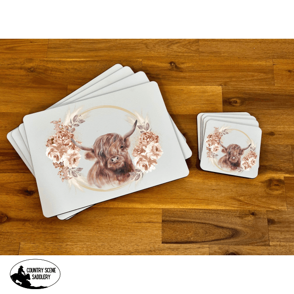 Placemat & Coaster Set - Boho Wreath Highland Giftware