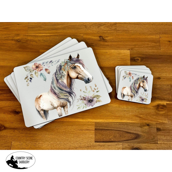 Placemat & Coaster Set - Horse Giftware