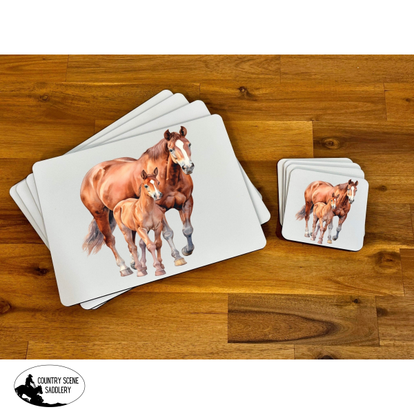Placemat & Coaster Set - Mare Foal Giftware