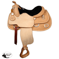 Premium Leather Double T Training Saddle With Suede Seat.