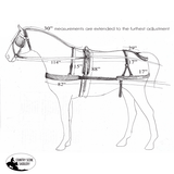 New! Premium Medium / Large Pony Nylon Driving Harness — Country Scene Saddlery - Country Scene Saddlery and Pet Supplies