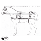New! Premium Mini size size nylon driving harness meant for heavy use. - Country Scene Saddlery and Pet Supplies