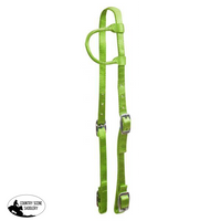 New! Premium Nylon One Ear Headstall. Posted. Size Full/cob / Lime