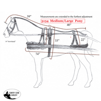 New! Premium Quality Synthetic Driving Harness Posted.* Medium/large Pony