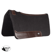 Professionals Choice Comfort Fit Steam Pressed Felt Saddle Pad - Black Western Pad