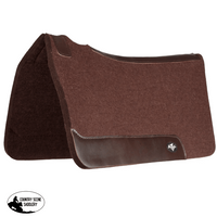 Professionals Choice Comfort Fit Steam Pressed Felt Saddle Pad - Chocolate Western Pad