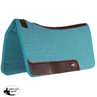 Professionals Choice Comfort Fit Steam Pressed Felt Saddle Pad - Pacific Blue Western Pads