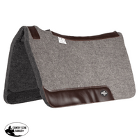 Professionals Choice Deluxe 100% Wool Saddle Pad - Grey Western Pads