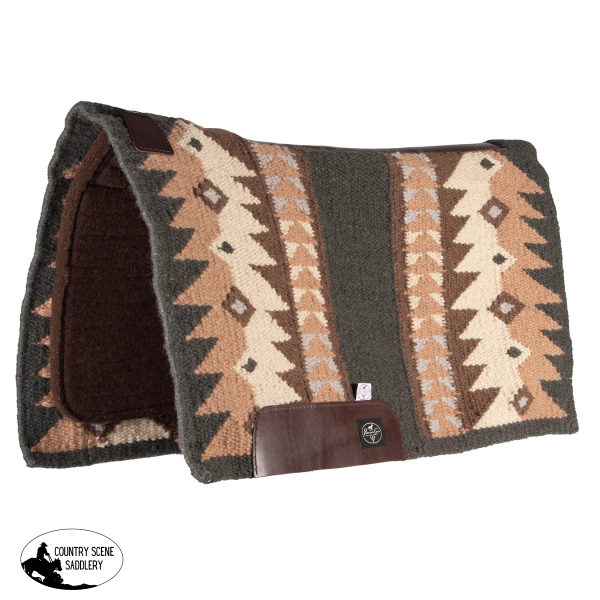 Professionals Choice Fuse Saddle Pad 3/4 - Charcoal & Tan Western Pads