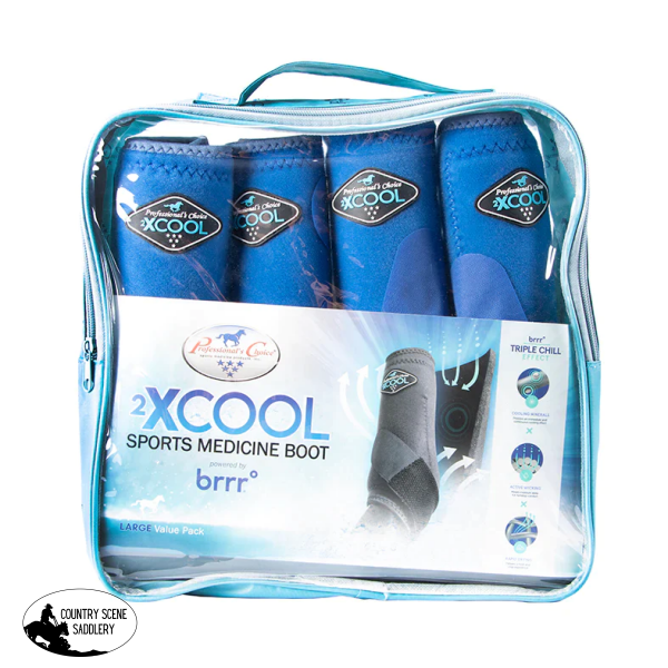 Professionals Choice Smb 2Xcool Sports Boots - 4 Pack - Blue Medicine Value