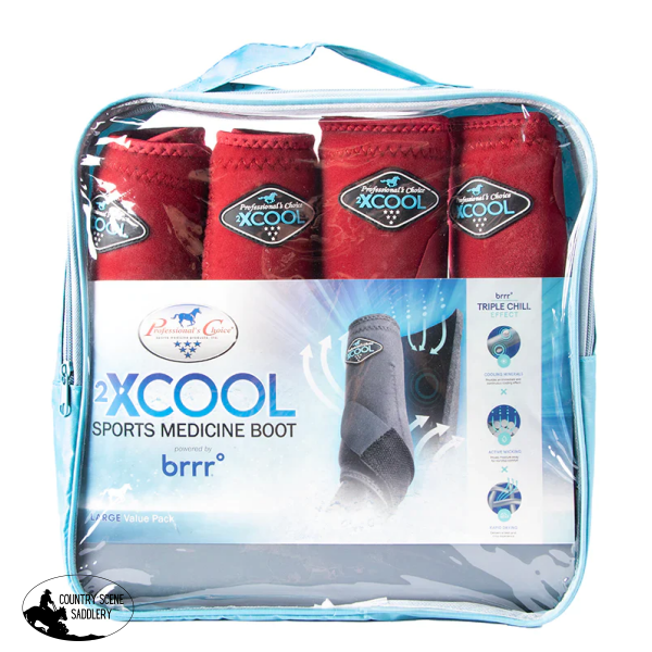 Professionals Choice Smb 2Xcool Sports Boots - 4 Pack - Red Medicine Value