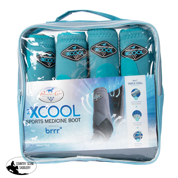 Professionals Choice Smb 2Xcool Sports Boots - 4 Pack - Turquoise Medicine Value