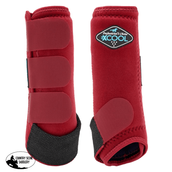 Professional’s Choice Sports Medicine Boots 2Xcool | Front Pair - Red Small / - Value 4 Pack