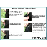Pure White False Tail - Country Scene Saddlery and Pet Supplies