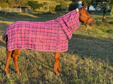 New! PVC SHADECLOTH COMBO -Purple Check - Country Scene Saddlery and Pet Supplies