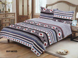 New! Queen Size 3 pc Borrego comforter set with southwest design. - Country Scene Saddlery and Pet Supplies