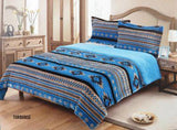 New! Queen Size 3 pc Borrego comforter set with southwest design. - Country Scene Saddlery and Pet Supplies
