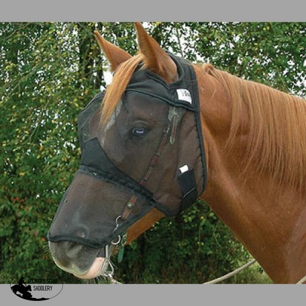 Quiet Ride Fly Mask With Long Nose